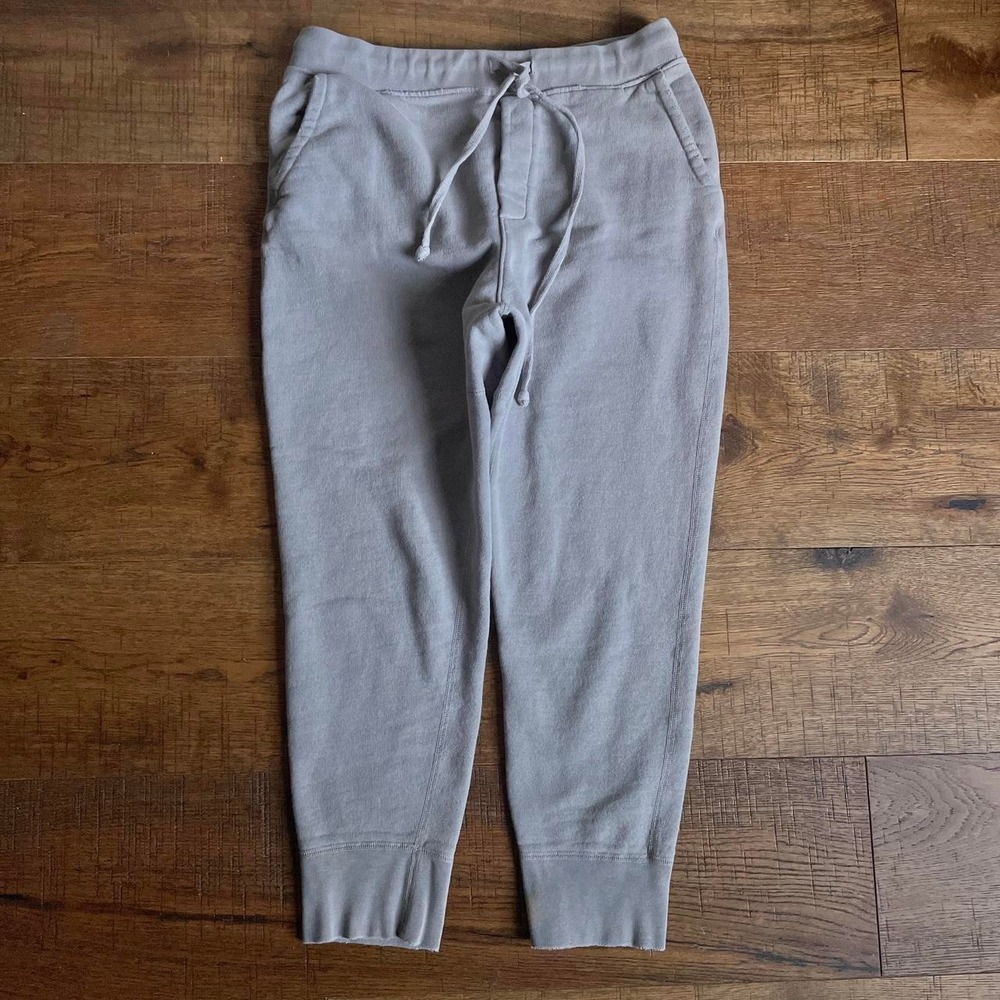 Nili Lotan Sweatpants Womens S Grey Athleisure French Terry Cropped Joggers